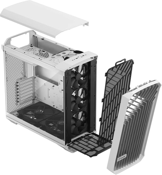 Fractal Torrent Mid Tower Gaming Case - White 