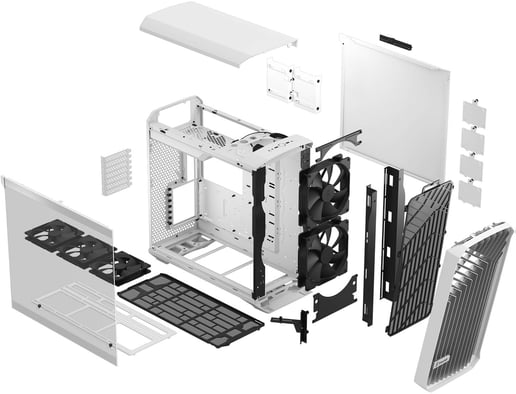 Fractal Torrent Mid Tower Gaming Case - White 