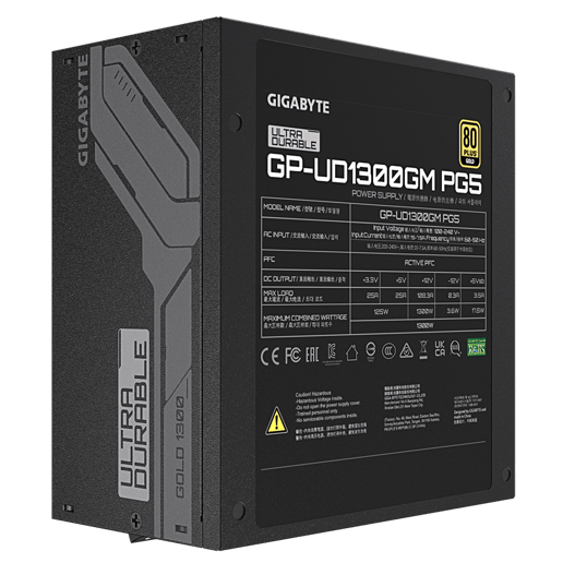 1300W Gigabyte UD1300GM PG5 Modular 80 Plus Gold PSU