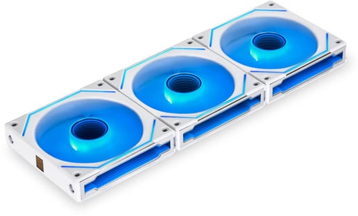 Lian-Li UNI FAN SL-INFINITY 120mm ARGB Triple Fan Pack with Controller in White