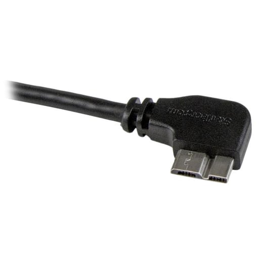 StarTech.com (0.5m) Micro USB Cable - A To Right Angle  M/M Slim (Black)