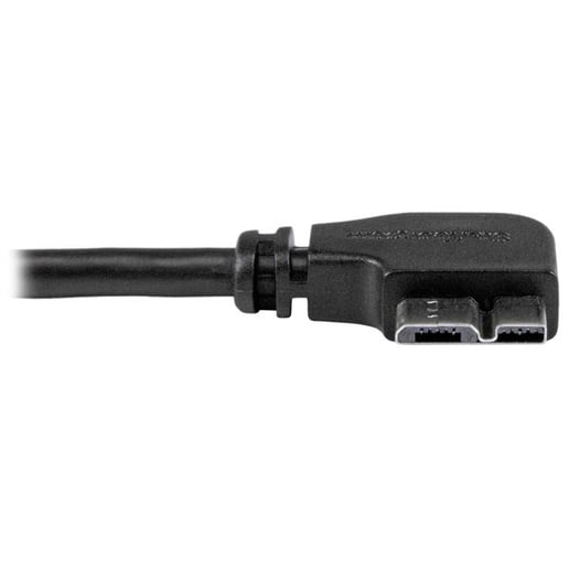 StarTech.com (0.5m) Micro USB Cable - A To Right Angle  M/M Slim (Black)