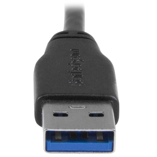 StarTech.com (0.5m) Micro USB Cable - A To Right Angle  M/M Slim (Black)