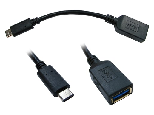 Cables Direct USB 3.0 Type-C Male to USB 3.0 Type-A Female Adapter