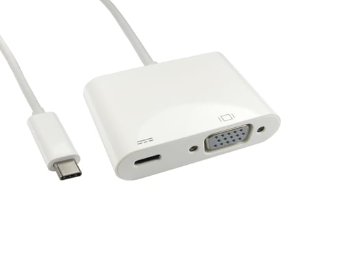 CCL Choice (0.15m) Leaded USB Type C to VGA Adapter with PD Function
