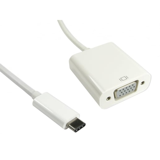 Cables Direct 15cm USB Type-C Male to VGA Female Adaptor