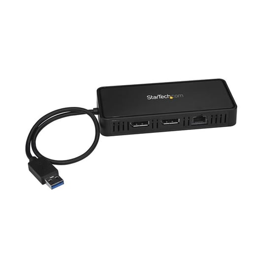 StarTech.com USB 3.0 Mini Docking Station with Dual Displayport and Ethernet (Black)