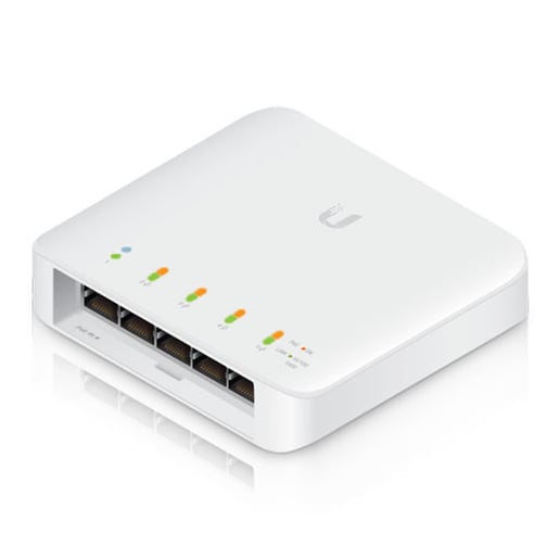 Ubiquiti Networks UniFi Switch Flex 4-Port Gigabit PoE+ Mini Switch 