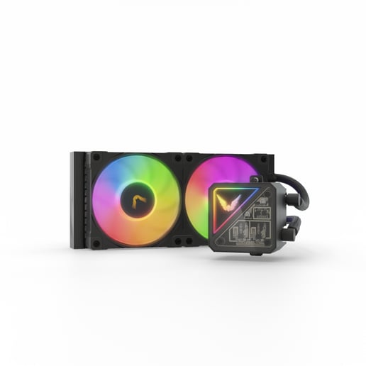 Valkyrie V240 Lite 240mm AiO Liquid CPU Cooler in Black