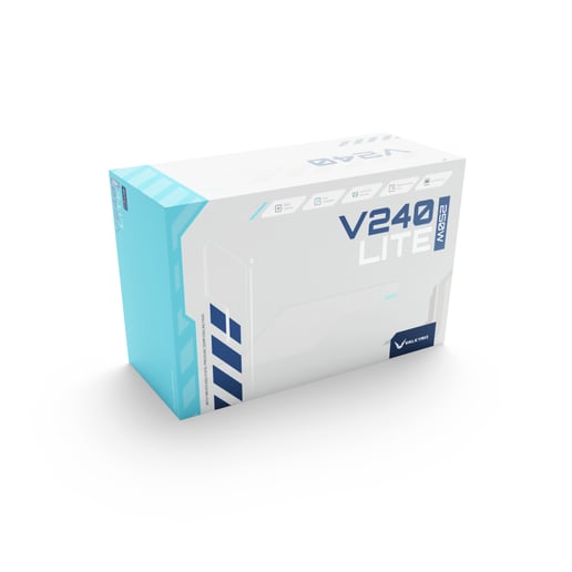 Valkyrie V240 Lite 240mm AiO Liquid CPU Cooler in White