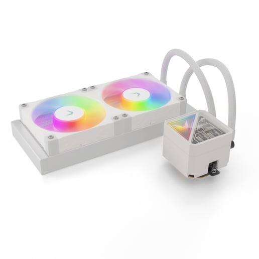 Valkyrie V240 Lite 240mm AiO Liquid CPU Cooler in White