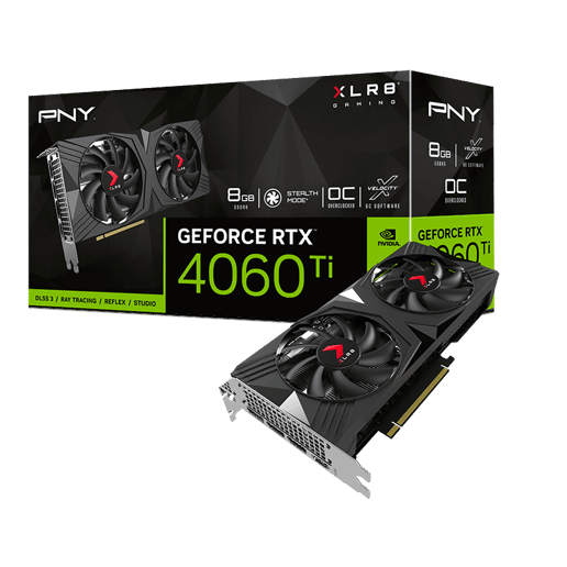 PNY GeForce RTX 4060 Ti VERTO OC 8GB GDDR6 Graphics Card