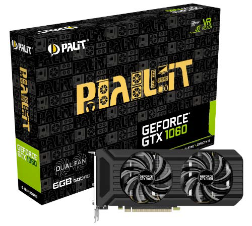 Palit GeForce GTX 1060 Dual 6GB Graphics Card