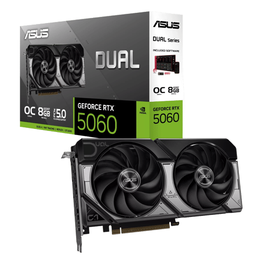 ASUS GeForce RTX 5060 Dual OC 8GB GDDR7 Graphics Card