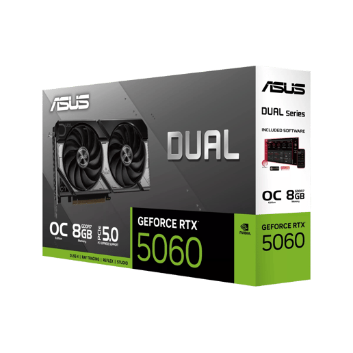 ASUS GeForce RTX 5060 Dual OC 8GB GDDR7 Graphics Card
