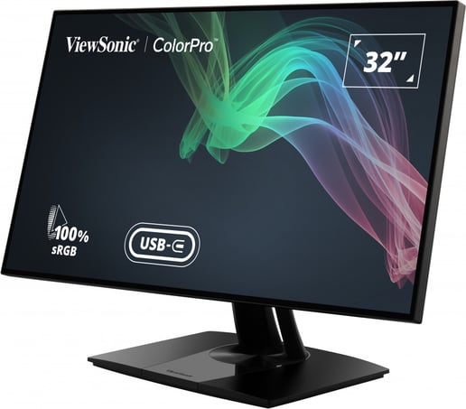 ViewSonic ColorPro VP3268a-4K 32 inch IPS Monitor - 3840 x 2160, 5ms, Speakers