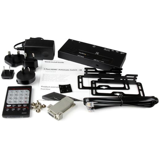 StarTech.com 2 Port HDMI Switch with 4k Fast Switching Autosensing