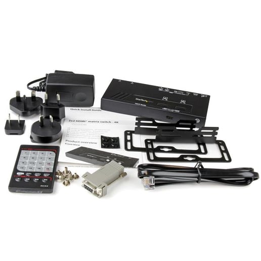 StarTech.com 2x2 HDMI Matrix Switch with 4K Fast Switching And Autosensing 