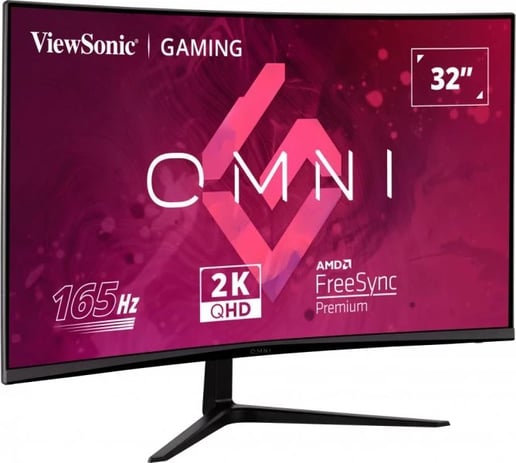 ViewSonic VX3218C-2K 32" 1440p (QHD) Curved Gaming Monitor - VA, 165Hz, 1ms, DP