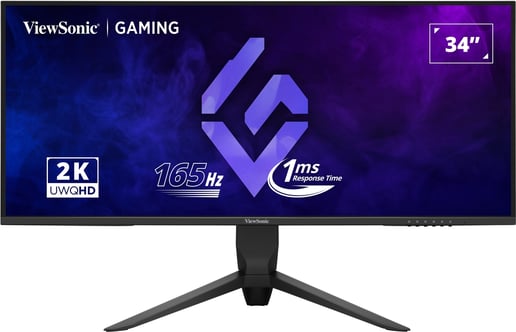 ViewSonic VX3480-2K-PRO 34" UltraWide Gaming Monitor - VA, 165Hz, 1ms, HDMI, DP