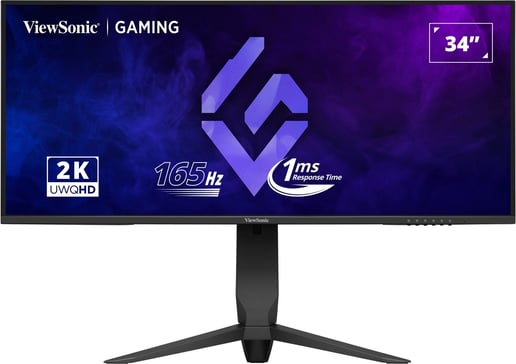 ViewSonic VX3480-2K-PRO 34" UltraWide Gaming Monitor - VA, 165Hz, 1ms, HDMI, DP