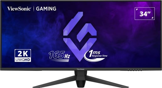 ViewSonic VX3480-2K-PRO 34" UltraWide Gaming Monitor - VA, 165Hz, 1ms, HDMI, DP
