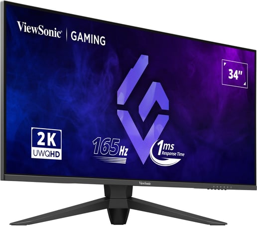ViewSonic VX3480-2K-PRO 34" UltraWide Gaming Monitor - VA, 165Hz, 1ms, HDMI, DP
