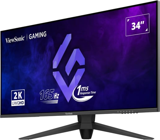 ViewSonic VX3480-2K-PRO 34" UltraWide Gaming Monitor - VA, 165Hz, 1ms, HDMI, DP