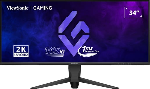 ViewSonic VX3480-2K-PRO 34" UltraWide Gaming Monitor - VA, 165Hz, 1ms, HDMI, DP