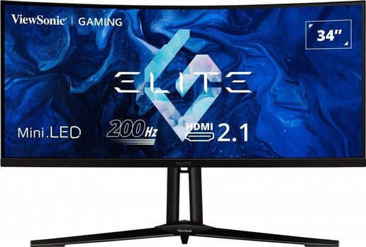 ViewSonic XG341C-2K 34" 1440p (QHD) Curved Gaming Monitor - VA, 200Hz, 1ms, HDMI