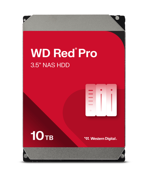 10TB Western Digital Red Pro 3.5" SATA III Hard Drive - 7200RPM, 256MB Cache