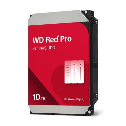 10TB Western Digital Red Pro 3.5" SATA III Hard Drive - 7200RPM, 256MB Cache