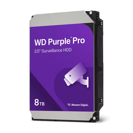 8TB Western Digital Purple Pro 3.5" SATA III Hard Drive - 7200RPM, 256MB Cache