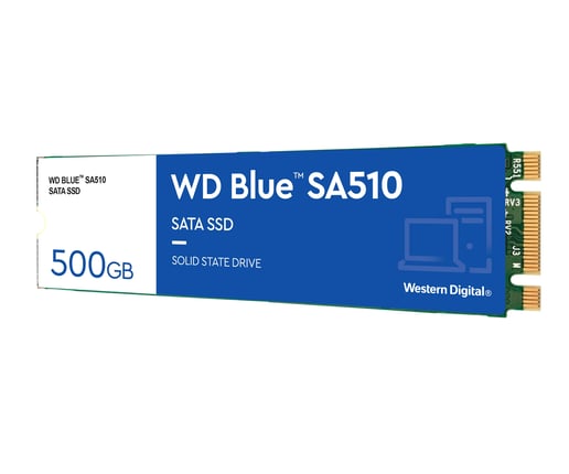 500GB Western Digital Blue SA510 M.2 2280 SATA III Solid State Drive