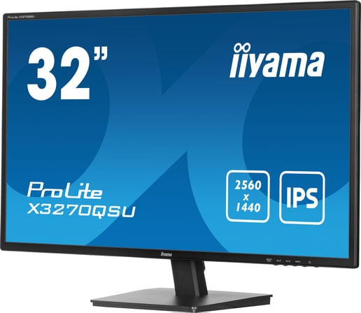 iiyama ProLite X3270QSU 32" 1440p (QHD) Monitor - IPS, 100Hz, 3ms, Speakers, DP