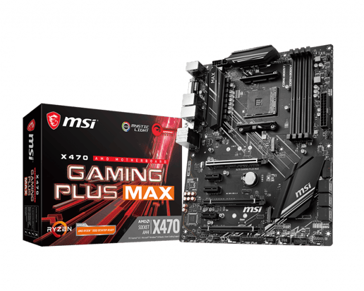 MSI X470 GAMING PLUS MAX ATX Motherboard for AMD AM4 CPUs