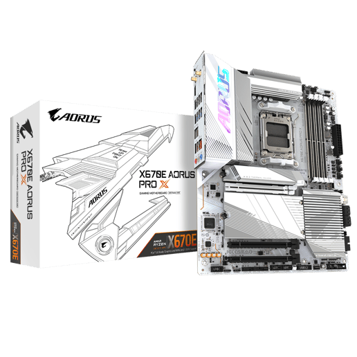 Gigabyte X670E AORUS PRO X ATX Motherboard for AMD Socket AM5 CPUs