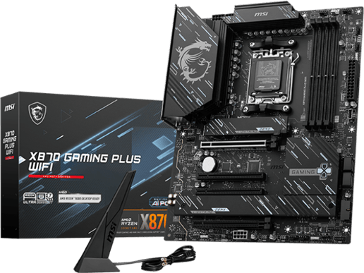 MSI X870 GAMING PLUS WIFI ATX Motherboard for AMD Socket AM5 CPUs