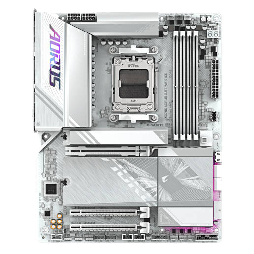 Gigabyte X870E AORUS ELITE WIFI7 ICE ATX Motherboard for AMD AM5 CPUs