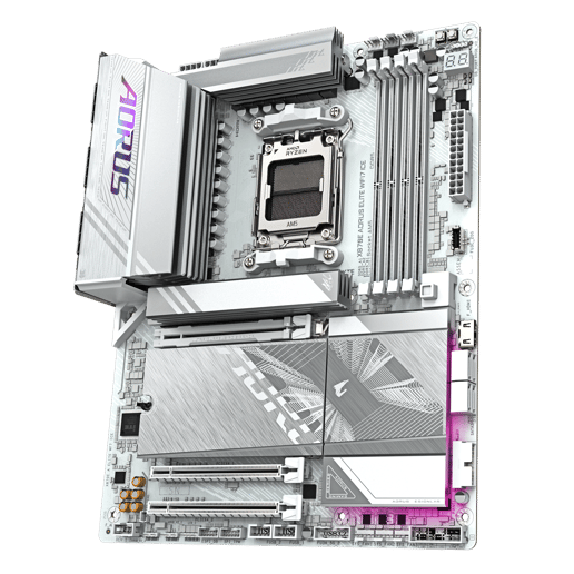 Gigabyte X870E AORUS ELITE WIFI7 ICE ATX Motherboard for AMD AM5 CPUs