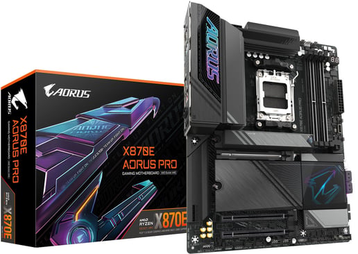 Gigabyte X870E AORUS PRO ATX Motherboard for AMD Socket AM5 CPUs