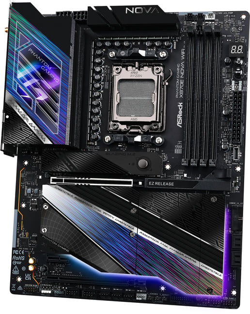 ASRock X870E Nova WiFi ATX Motherboard for AMD AM5 CPUs