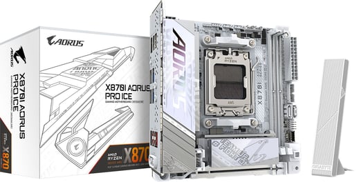 Gigabyte X870I AORUS PRO ICE ITX Motherboard for AMD AM5 CPUs