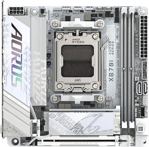 Gigabyte X870I AORUS PRO ICE ITX Motherboard for AMD AM5 CPUs