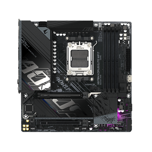 Gigabyte X870M AORUS ELITE WIFI7 mATX Motherboard for AMD AM5 CPUs