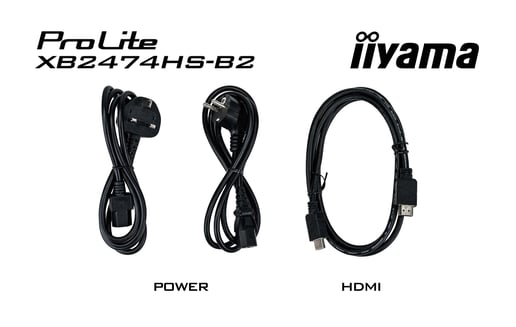 iiyama ProLite XB2474HS 23.6 inch Monitor - Full HD, 4ms, Speakers