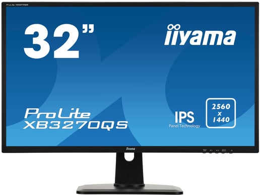 iiyama ProLite XB3270QS 31.5 inch IPS Monitor - 2560 x 1440, 4ms, Speakers, HDMI