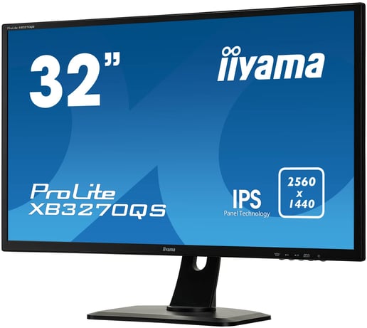 iiyama ProLite XB3270QS 31.5 inch IPS Monitor - 2560 x 1440, 4ms, Speakers, HDMI