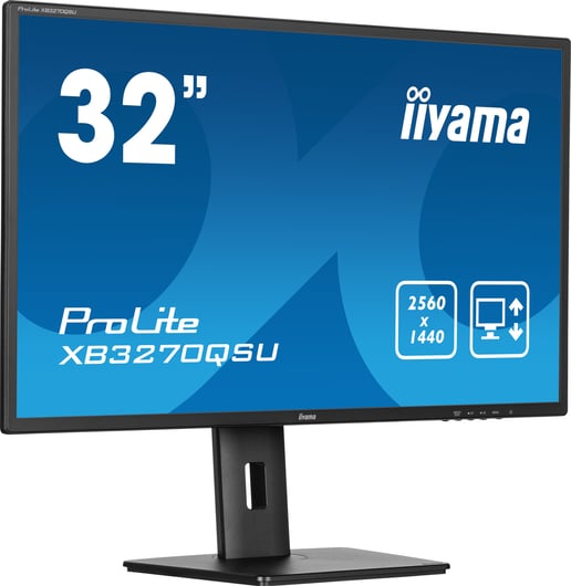iiyama ProLite XB3270QSU 32" 1440p (QHD) Monitor - IPS, 100Hz, 3ms, Speakers, DP