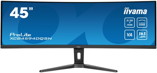 iiyama ProLite XCB4594DQSN 44.5" UltraWide Curved Monitor - VA, 450 nits, 165Hz